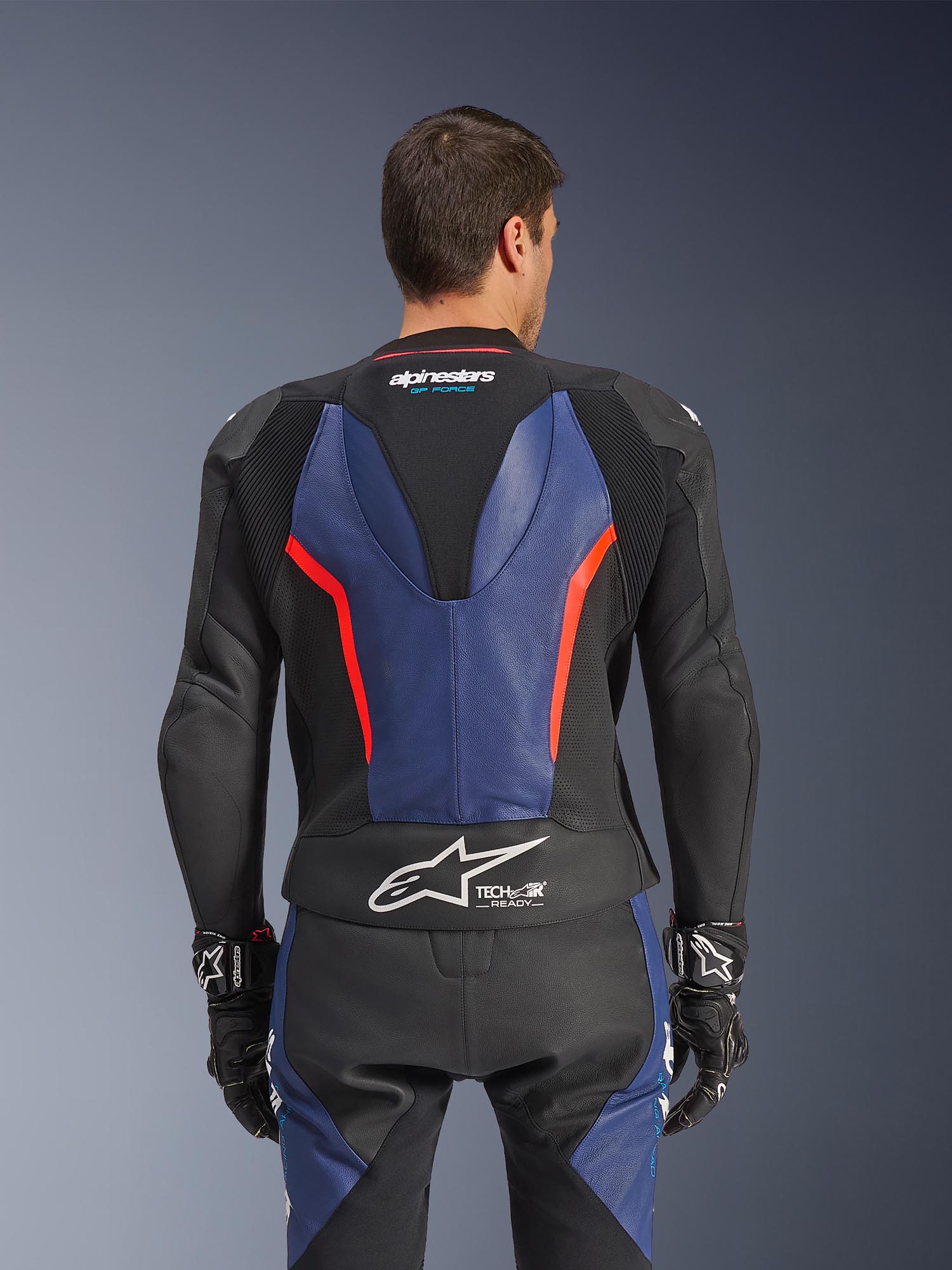 Alpinestars GP Force V2 Two Piece Motorcycle Leather Suit black/blue/red 60 Figure 6