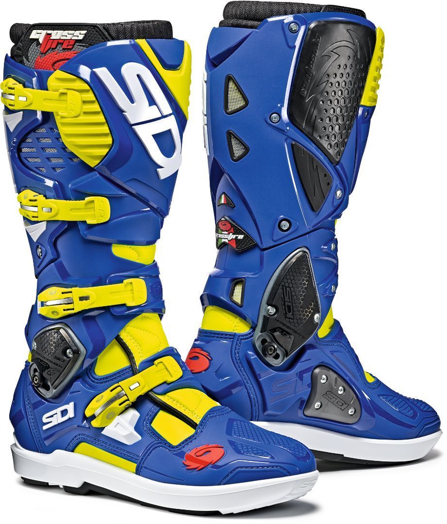 Sidi Crossfire 3 SRS Bottes Motocross jaune/bleu 43 Figure 1