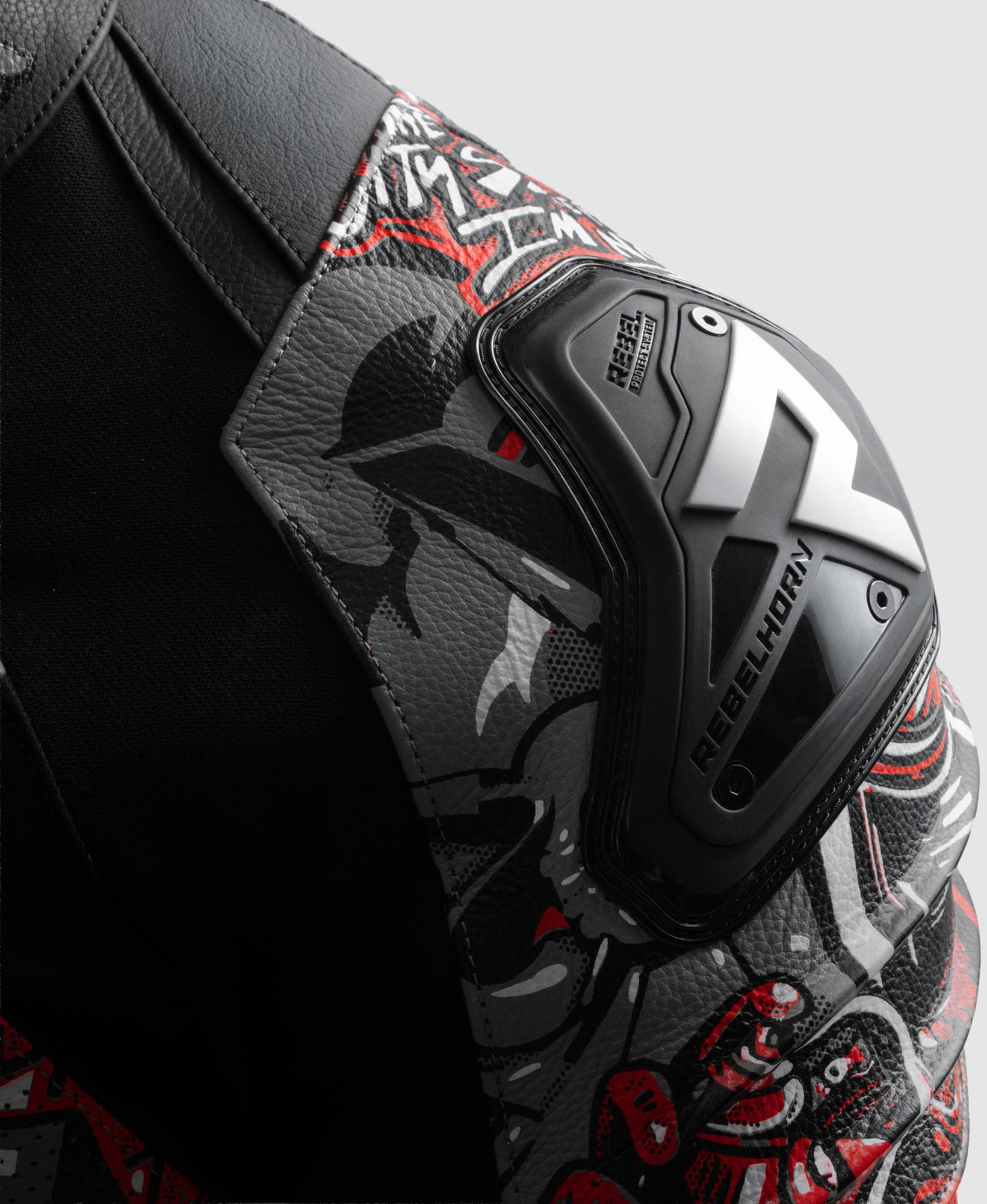 Side view of Rebelhorn Vandal 2 Cruze Motorcycle Leather Jacket
