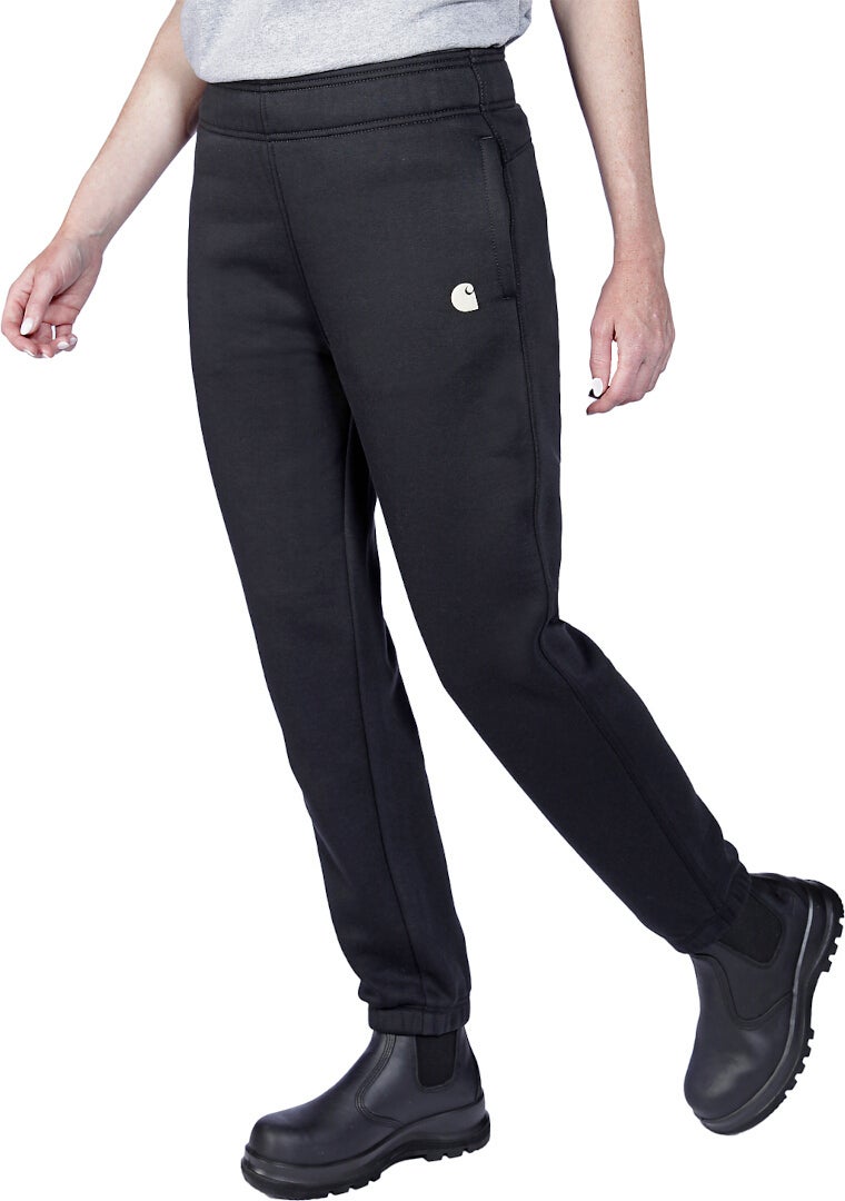 Side view of Carhartt Relaxed Fit Fleece Ladies Sweatpants