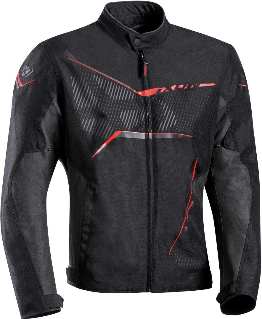 Ixon Slash Motorsykkel tekstil jakke svart/rød 3XL Figur 4