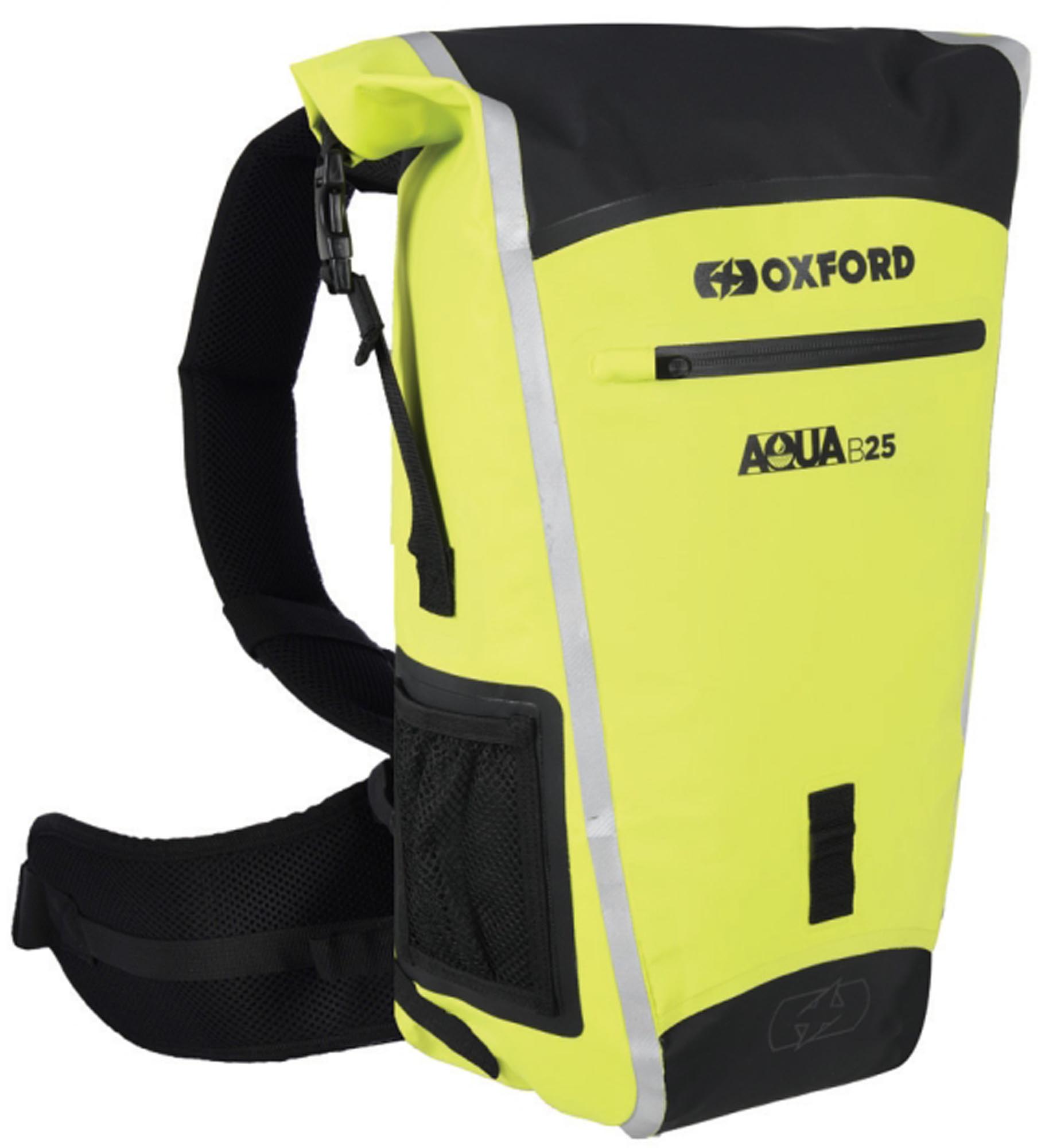 Oxford Aqua B-25 Zaino nero/giallo Figura 2