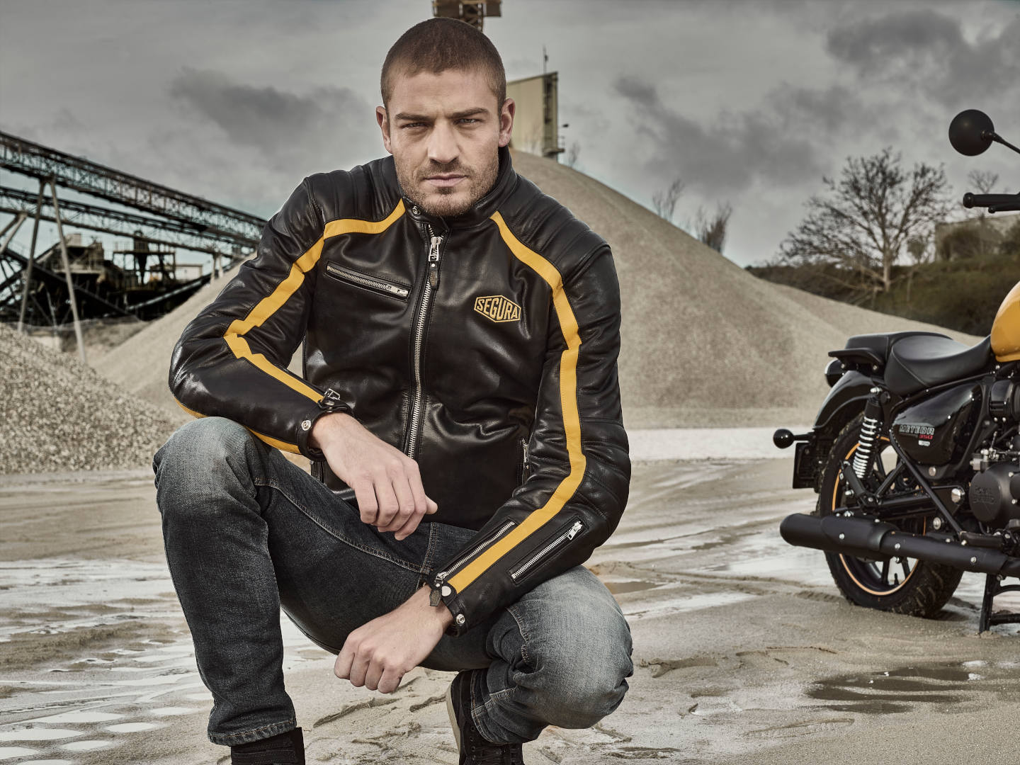 Segura Formula 機車皮夾克 黑色/黃色 4XL 圖6
