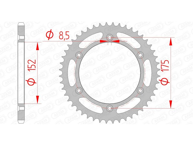 AFAM Standard stålkrone 12508 - 520 Figur 2