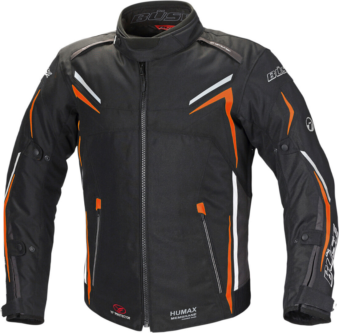 black/orange