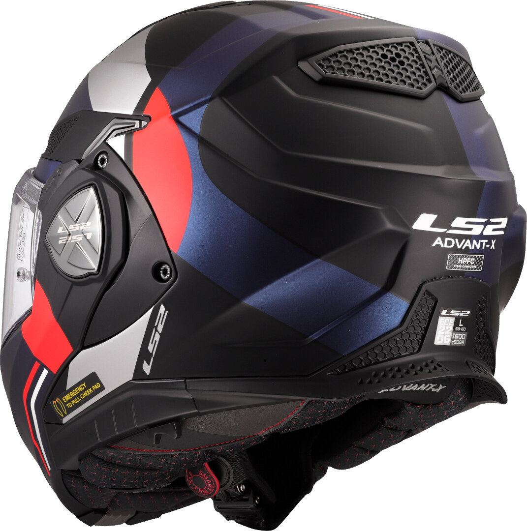 LS2 FF901 Advant X Ultra Hjelm svart matt/rød/blå/hvit Tap (59/60) Figur 3