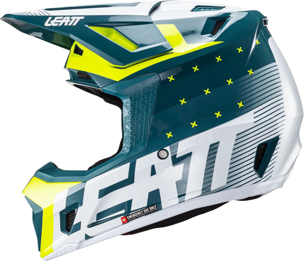Leatt 7.5 V24 Stripes Motorcrosshelm met bril groen/wit M (57/58) Figuur 7