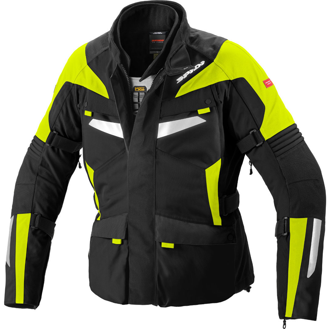 Spidi Alpentrophy H2Out Motorcycle Textile Jacket black/neon-yellow M Figure 1