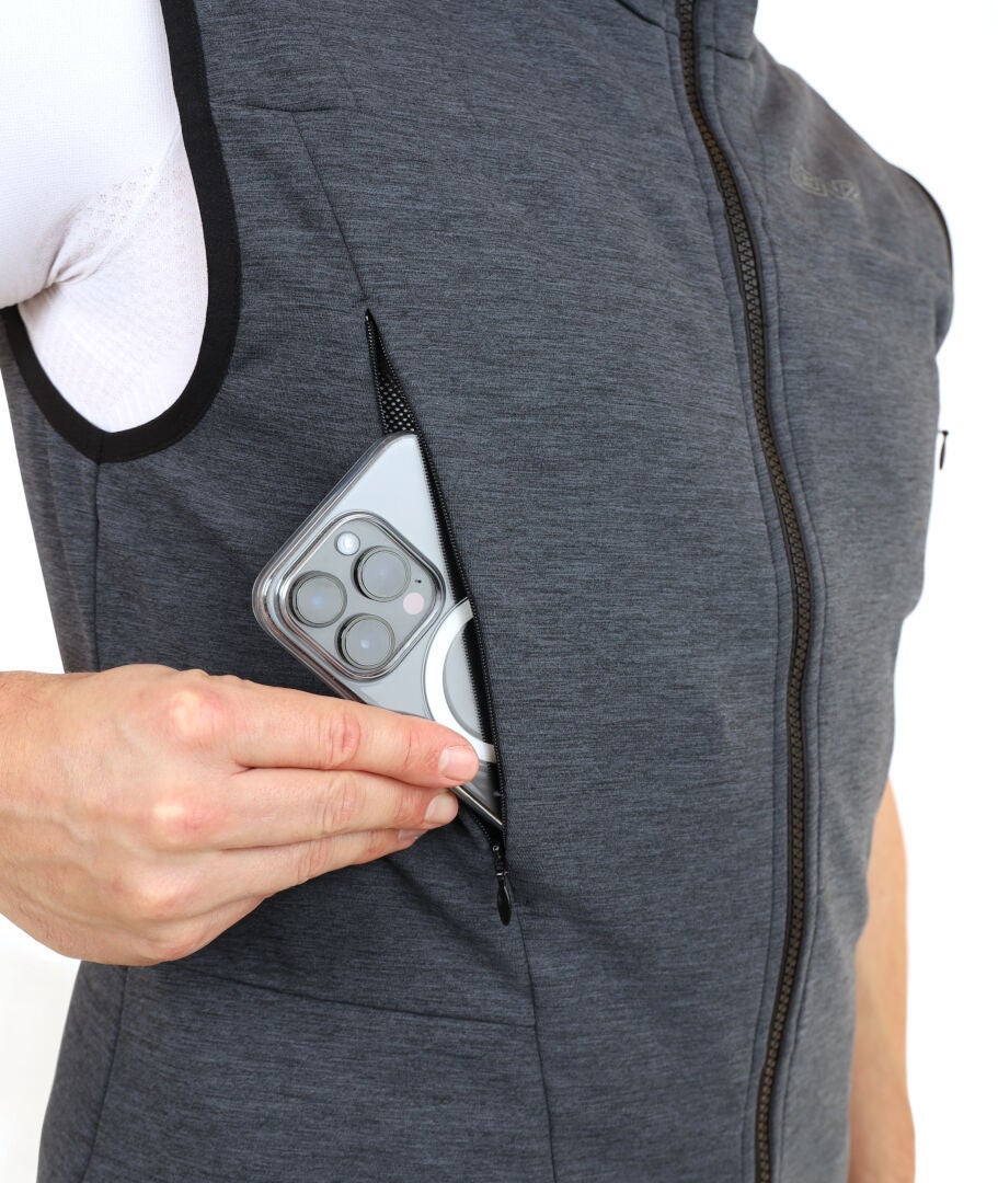 Lenz Heat Vest 2.0 beheizbare Weste grau/schwarz L Abbildung 3