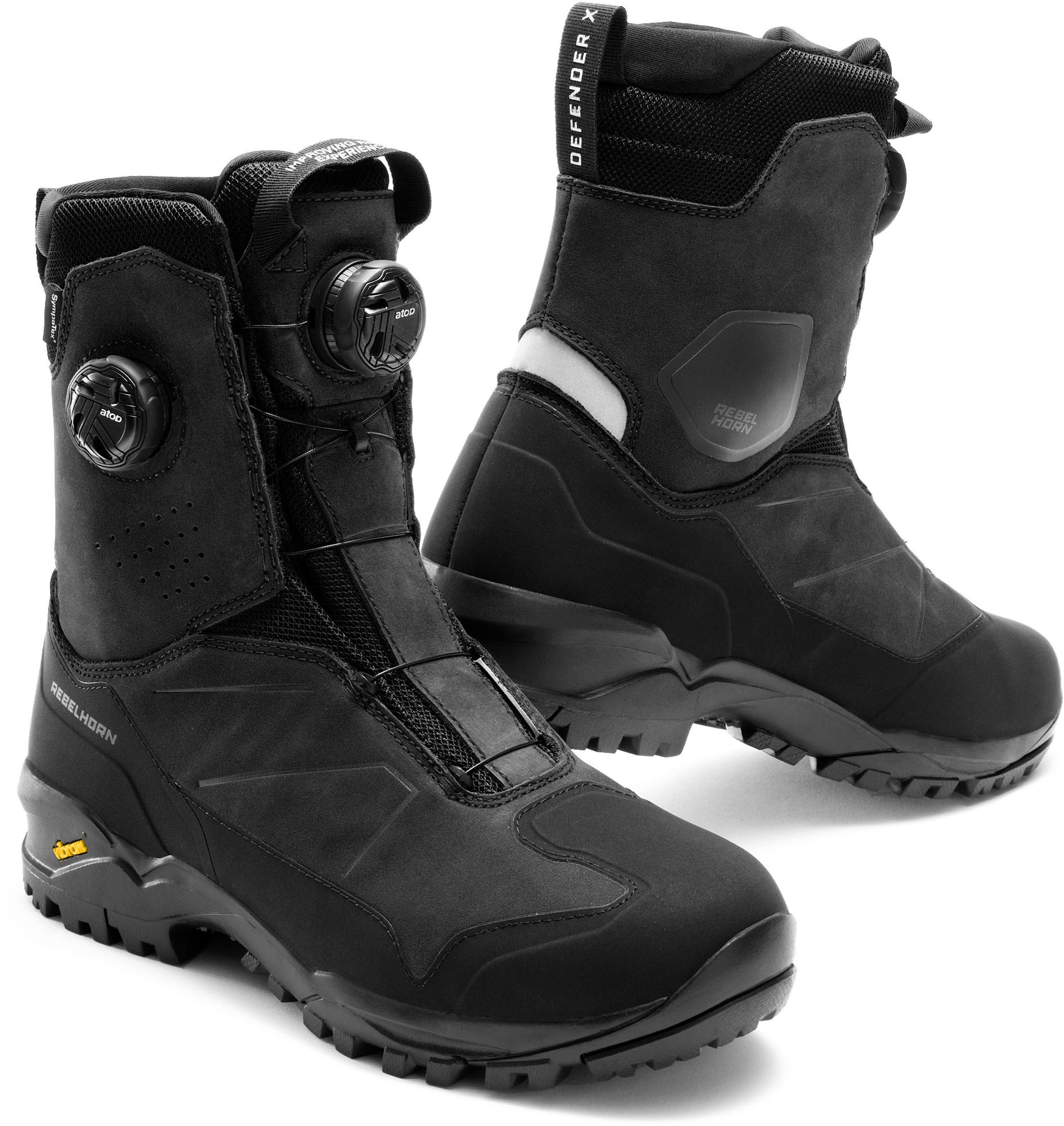 Rebelhorn Defender X Botas impermeables para motocicletas negro 42 Figura 1