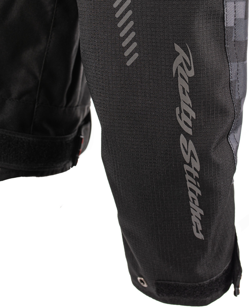 Rusty Stitches Pete Waterproof Motorcycle Textile Jacket black/grey/white M Figure 5