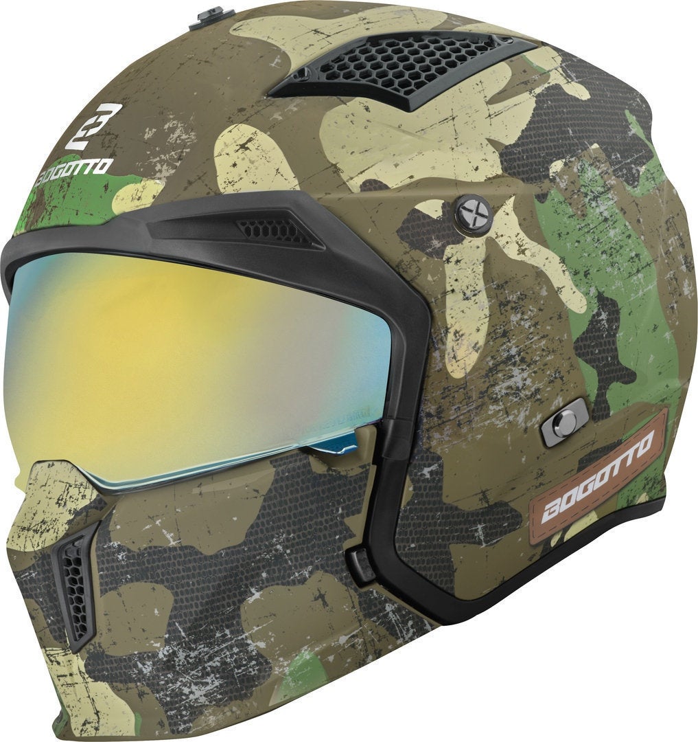 Bogotto Women's Green Matt Radic Camo 22.06 Helmet