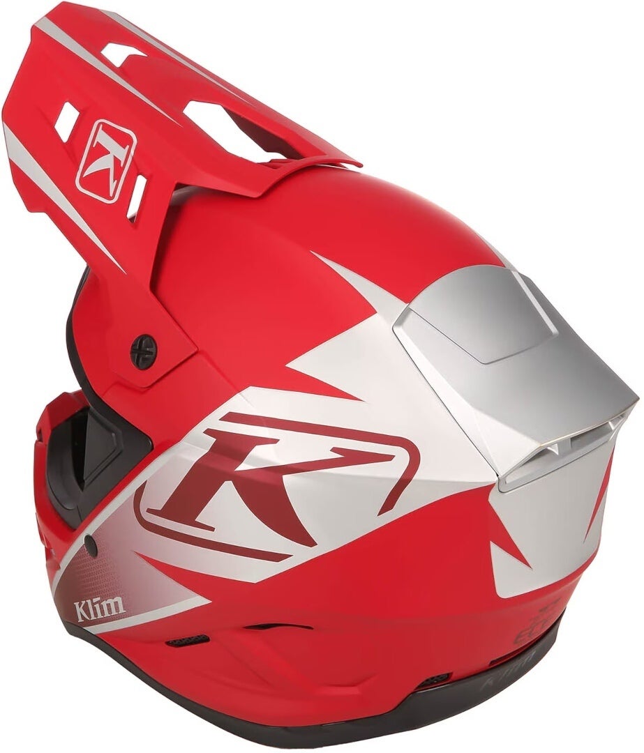 Klim T1 Freeride Snowmobil Helmet red matt/grey matt XXL (62/63) Figure 3