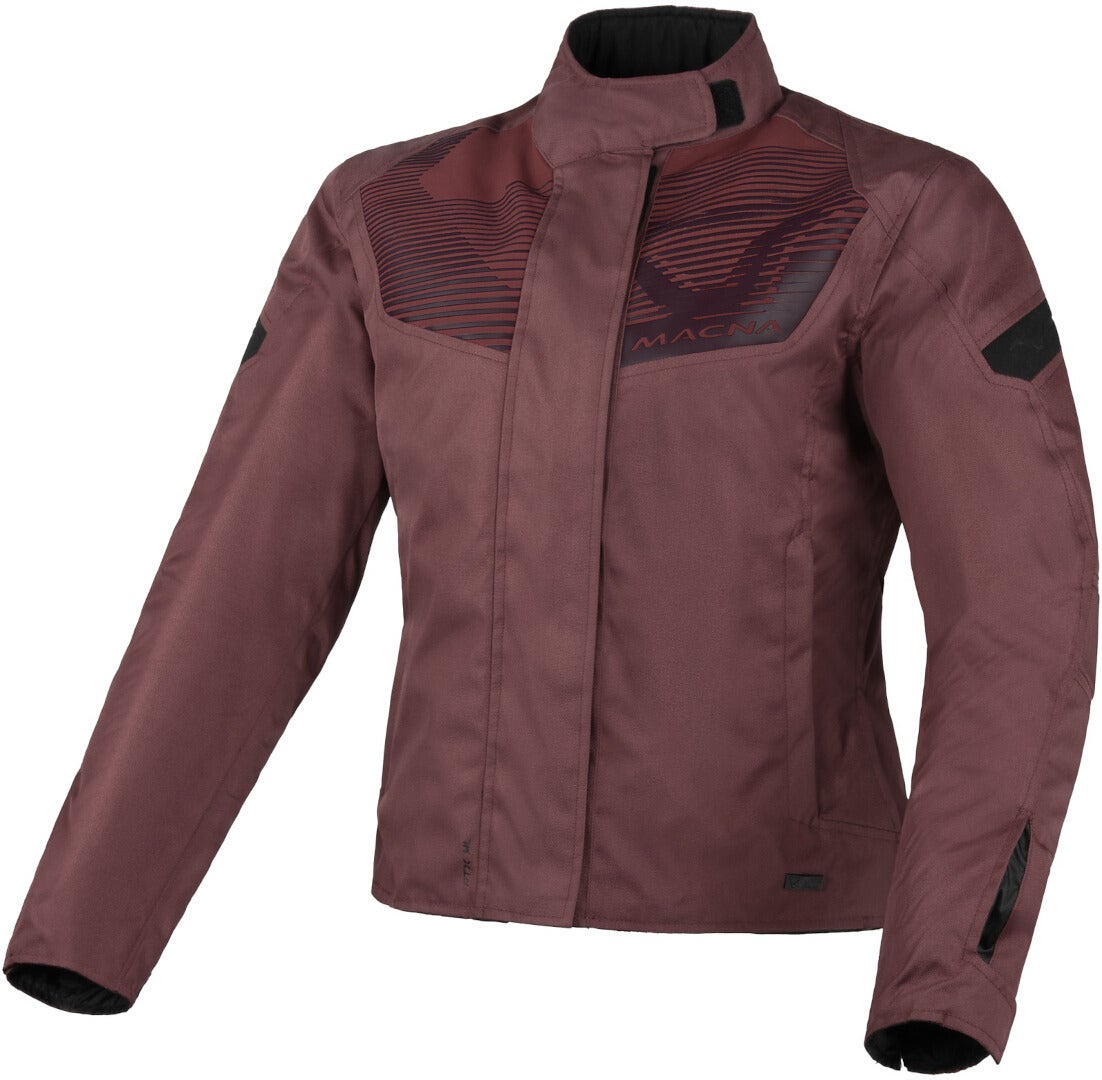 Macna Dromica waterproof Ladies Motorcycle Textile Jacket dark red S Figure 1