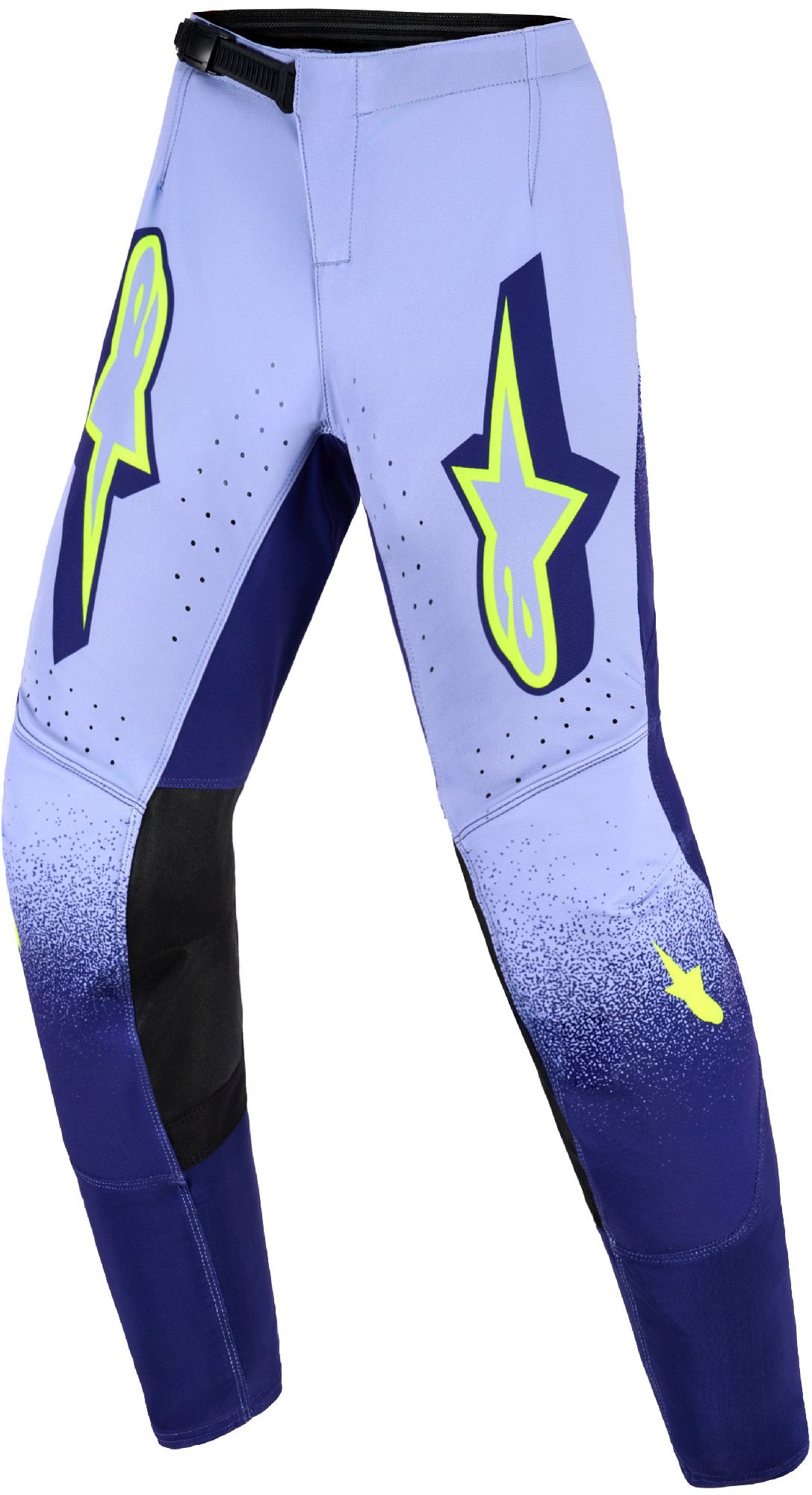 Alpinestars Supertech Scenz Pantaloni de motocross pentru copii mov/galben neon 28 Figura 1