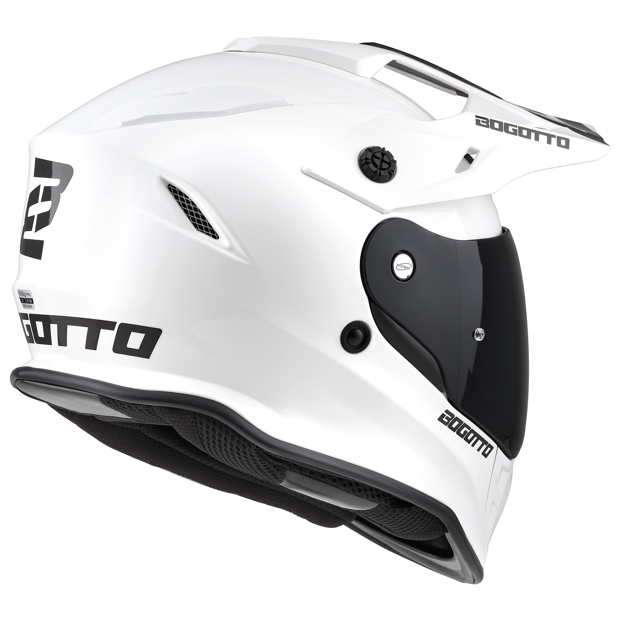 Bogotto H331 Enduro Helmet white L (59/60) Figure 5