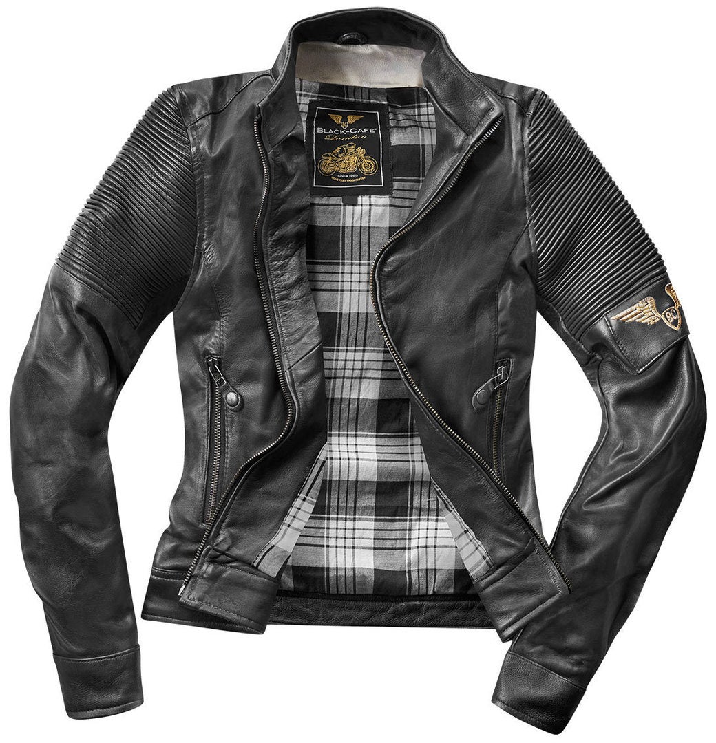 Black-Cafe London Amol Damen Motorrad Lederjacke schwarz M Abbildung 2