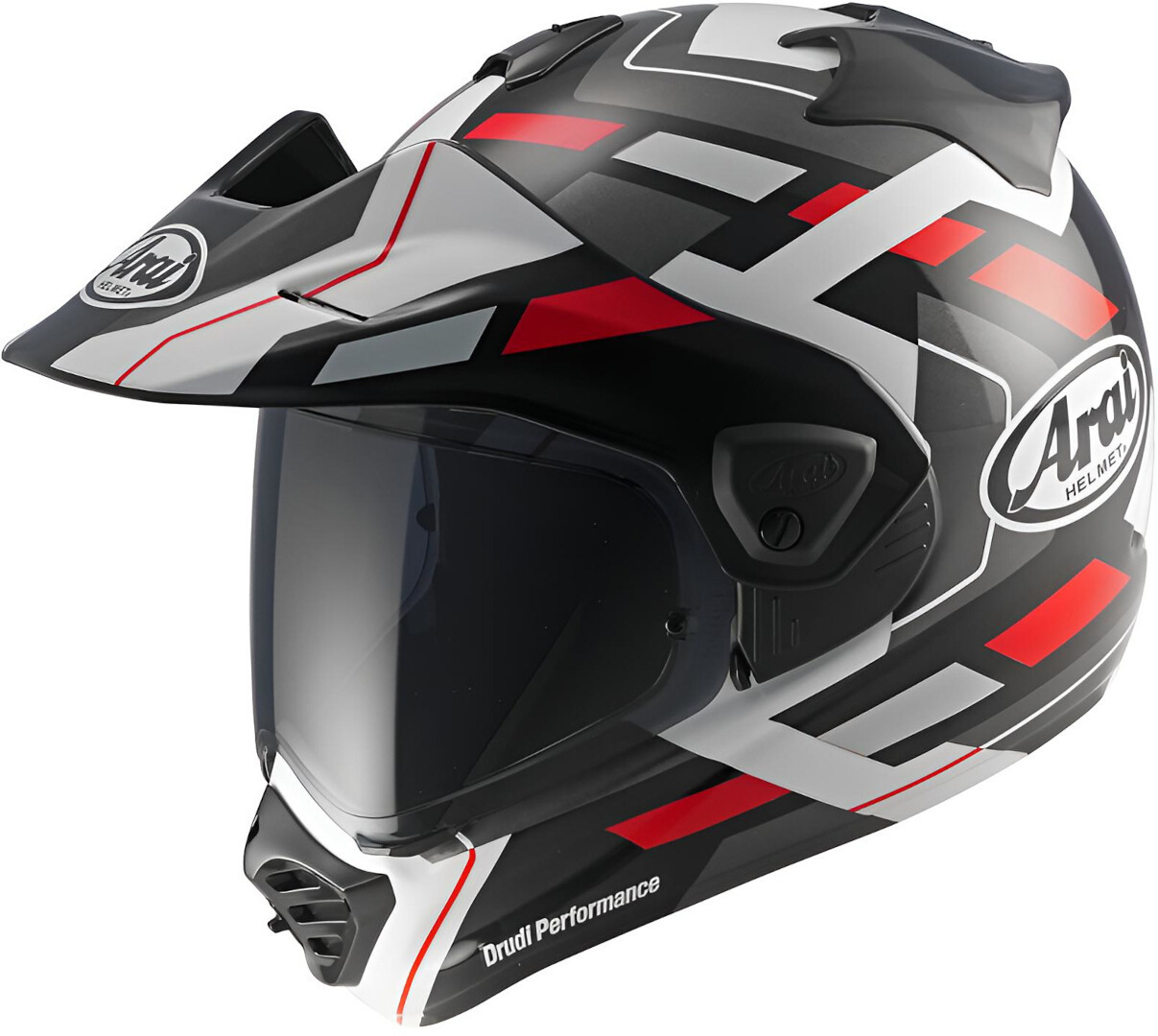 Arai TOUR-X5 Match Cască Enduro Alb/Negru/Roșu XS (53/54) Figura 1