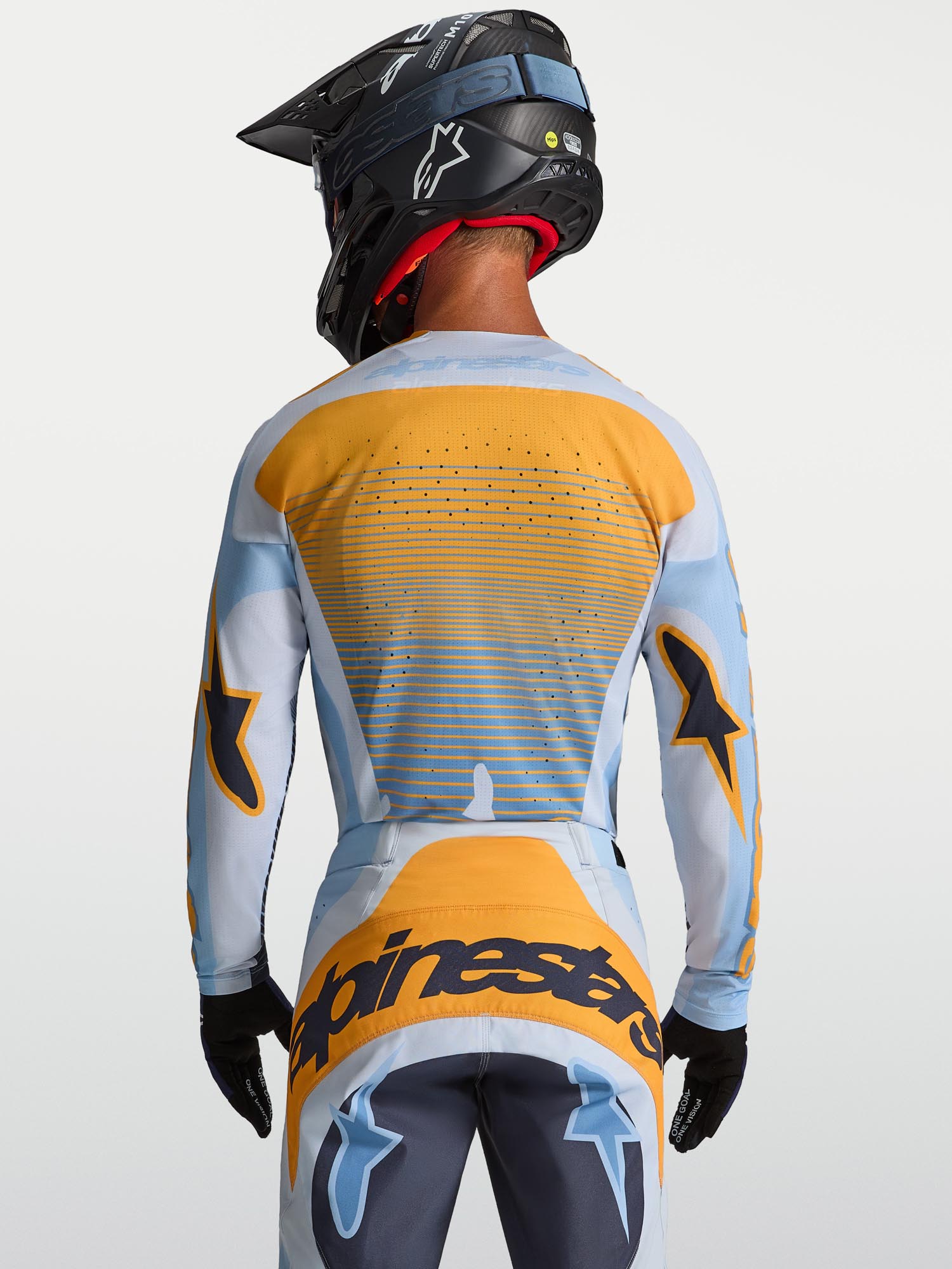 Alpinestars Techstar Maven Motocrosstrøje blå/orange/sort M Figur 9