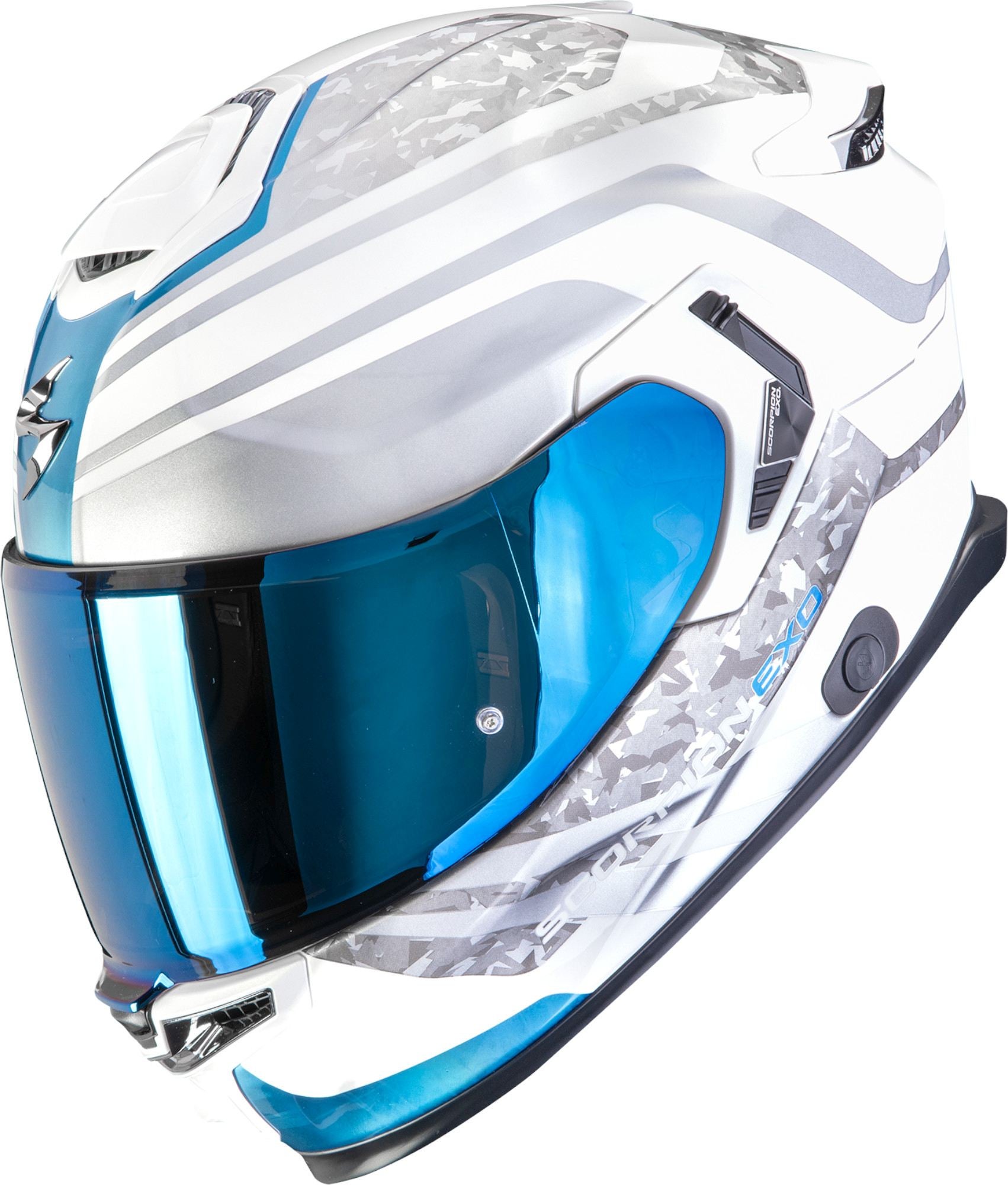 Scorpion EXO-GT SP Air Arten Каска с пълно лице бяло/синьо XXL (63/64) Фигура 1