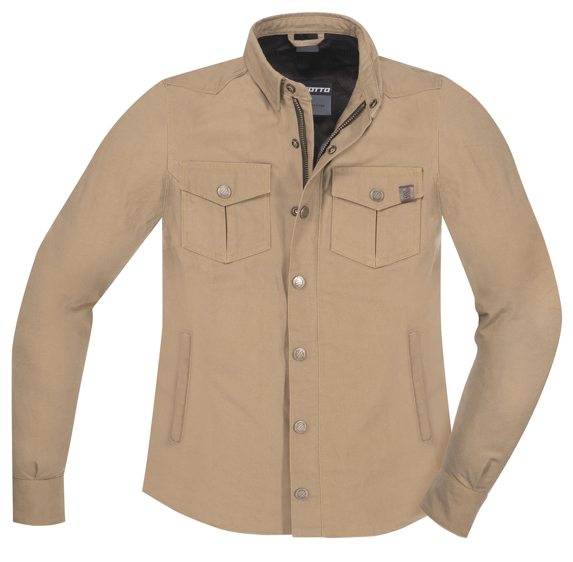 Side view of Bogotto Furrow Motorcycle Shirt