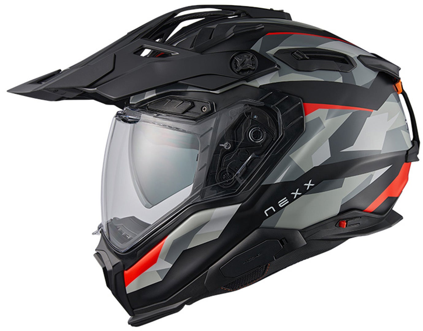 Nexx X.WED 3 Trailmania Motocross Helm grau/rot S (55/56) Abbildung 1