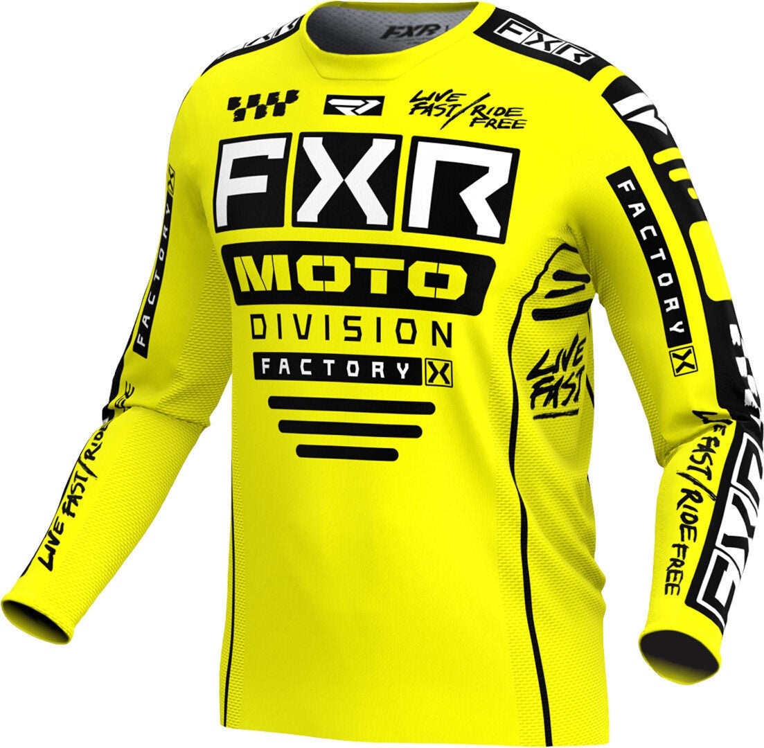 FXR Podium Gladiator 2024 Motocross trøje gul/sort M Figur 1