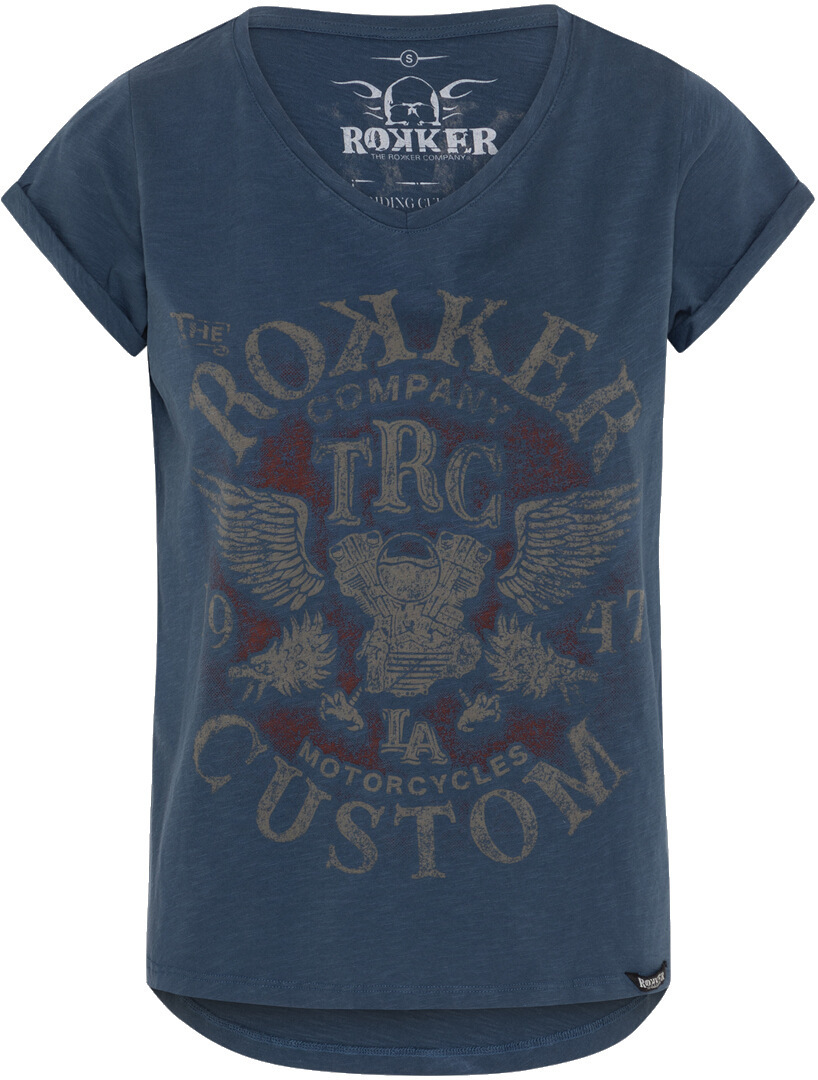 Rokker Custom Ladies T-Shirt blue S Figure 1