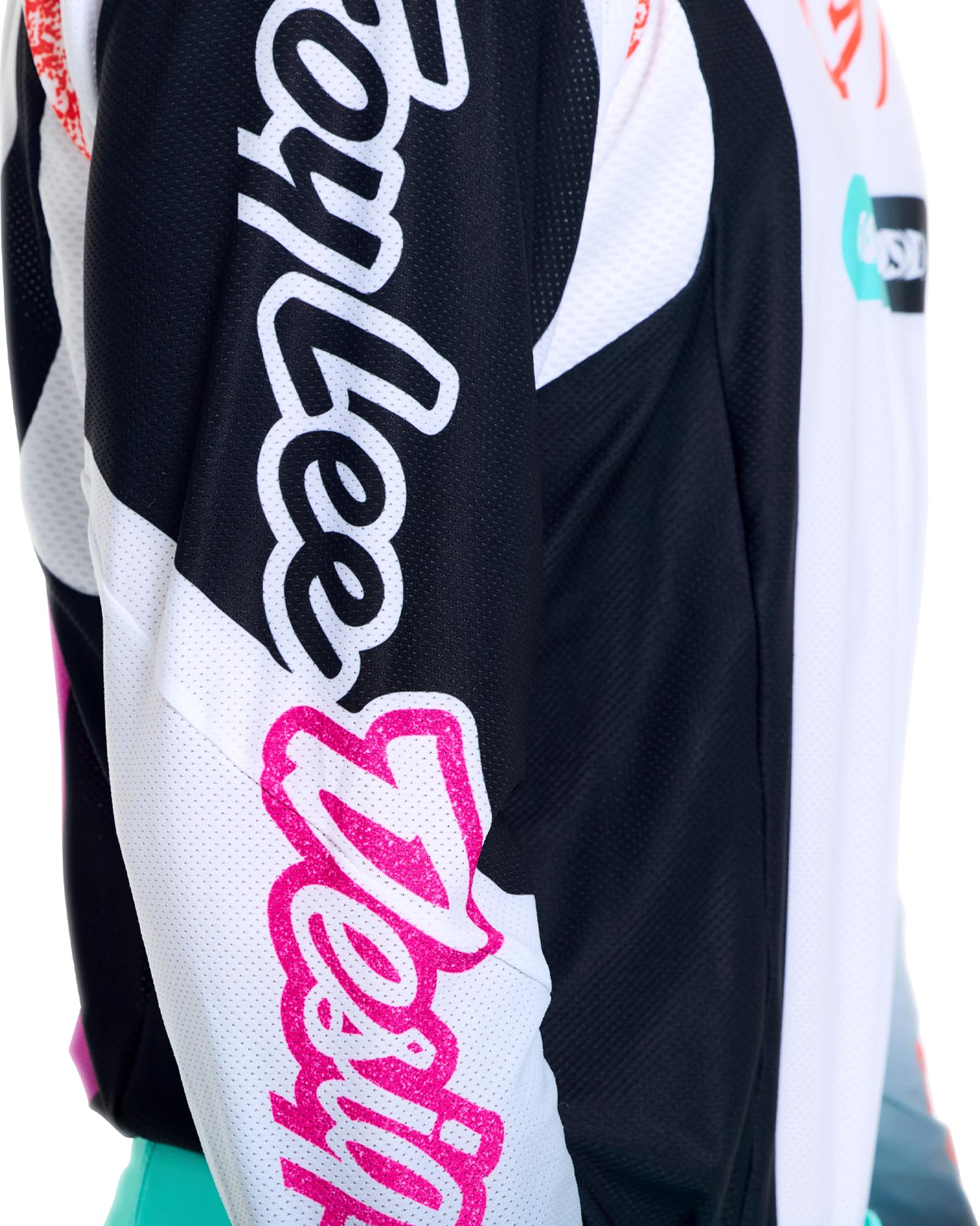 Troy Lee Designs SE Pro Sever Tricou de motocross Alb/turcoaz/negru L Figura 7