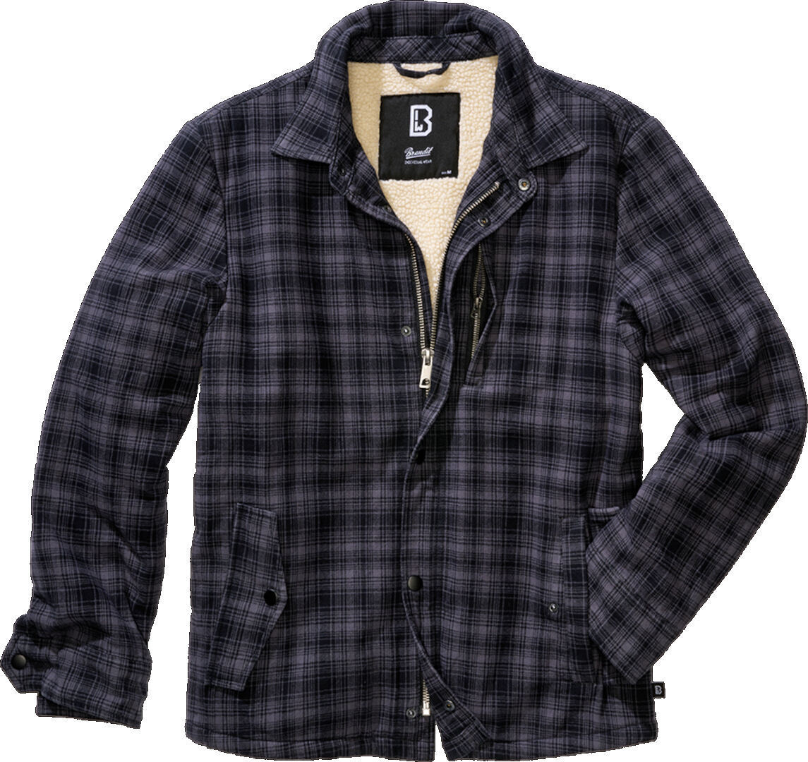 Brandit Classic Sherpa Textiljacke anthrazit/schwarz L Abbildung 1