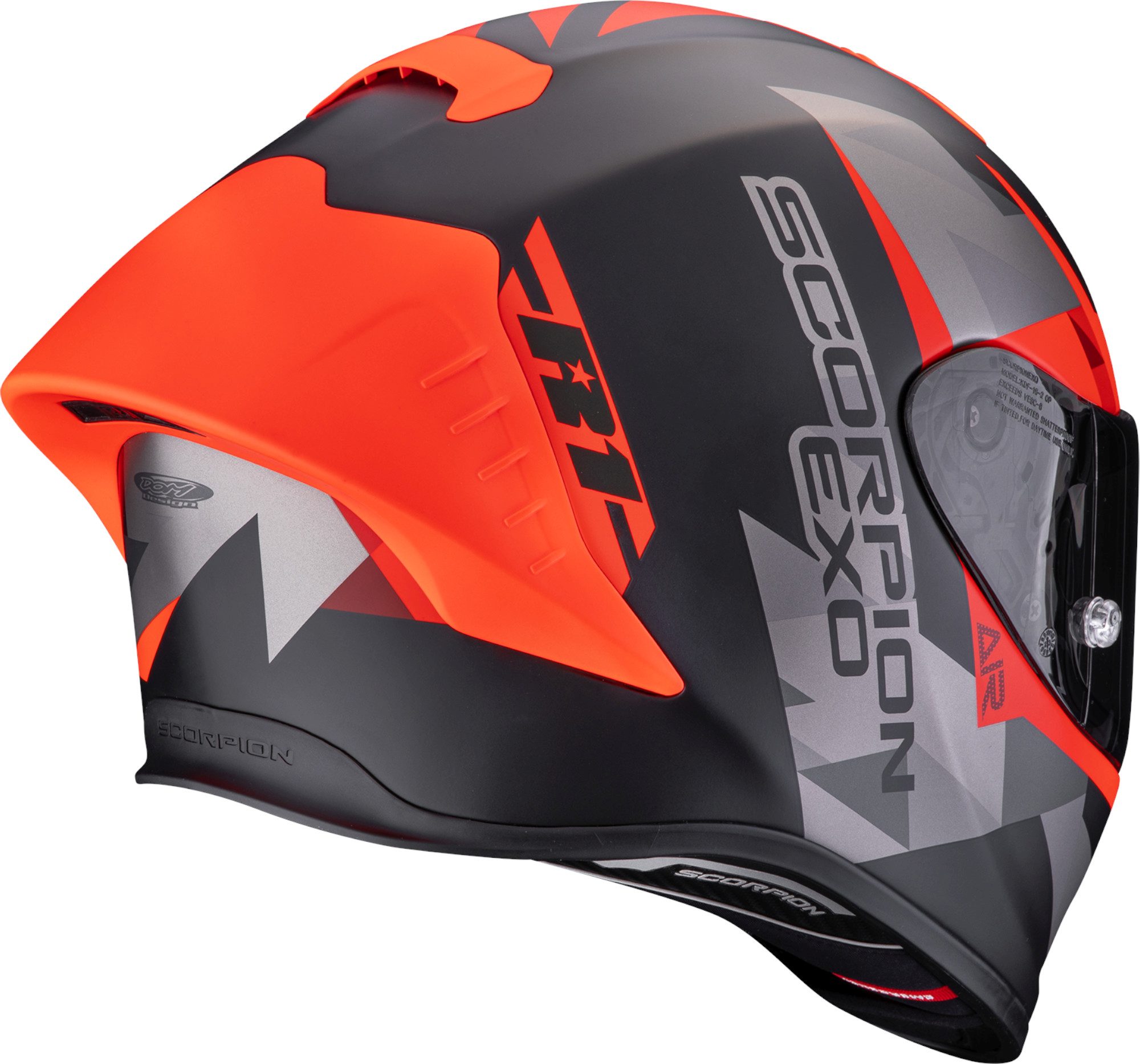Scorpion EXO-R1 Evo II Air Valere Helm schwarz/grau/rot L (59/60) Abbildung 3