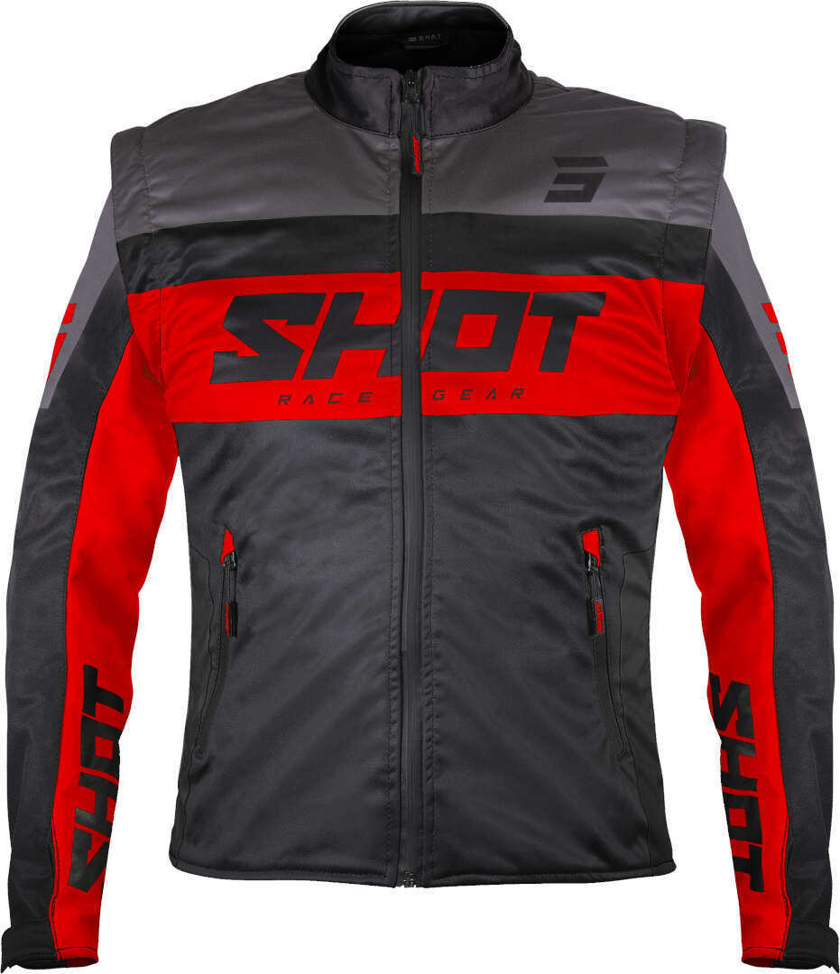 Shot Softshell Lite Motocross Jacket black/red M Figure 1