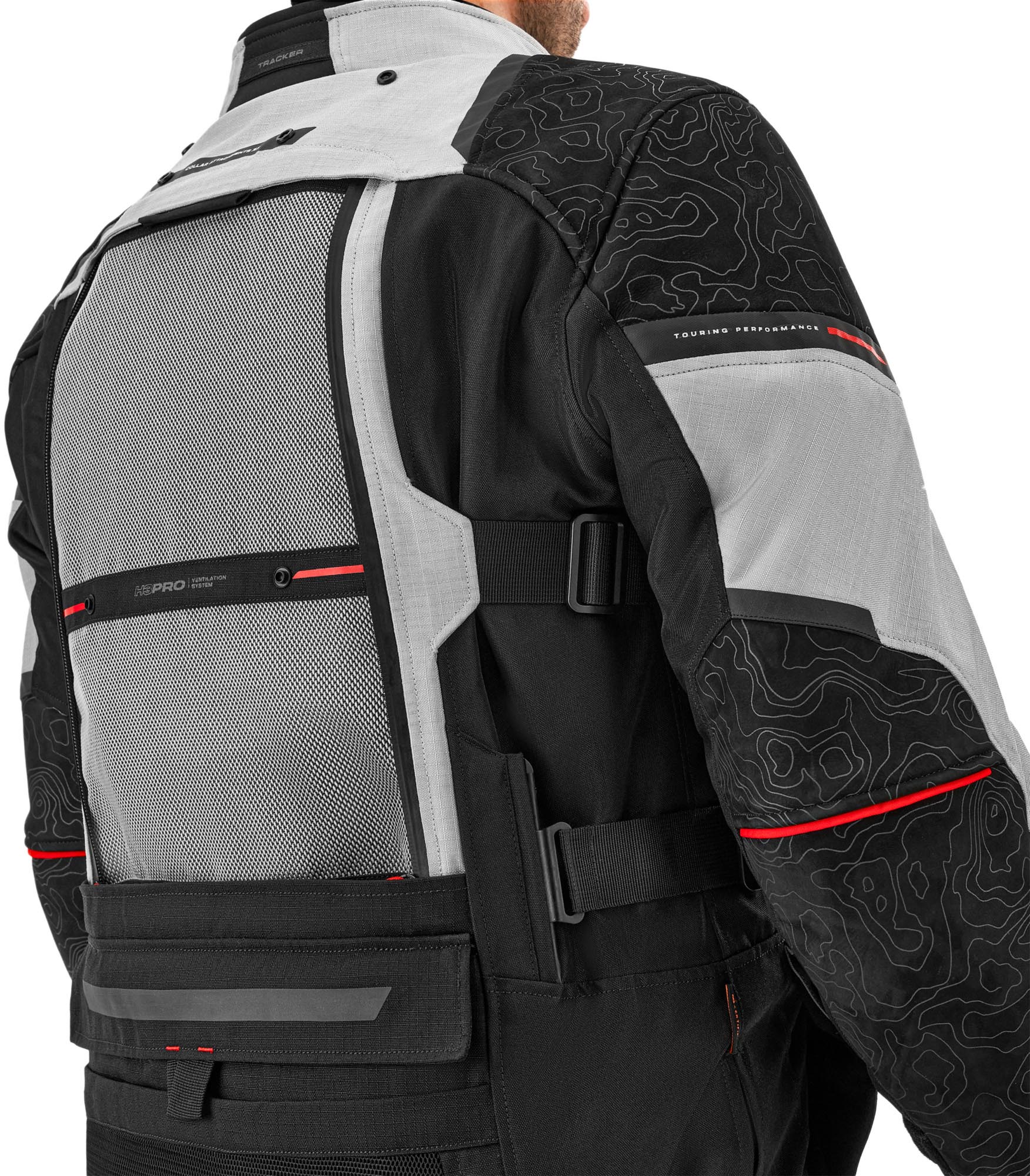 SHIMA Tracker Kurtka tekstylna motocyklowa biały/szary/czerwony 4XL Rysunek 7