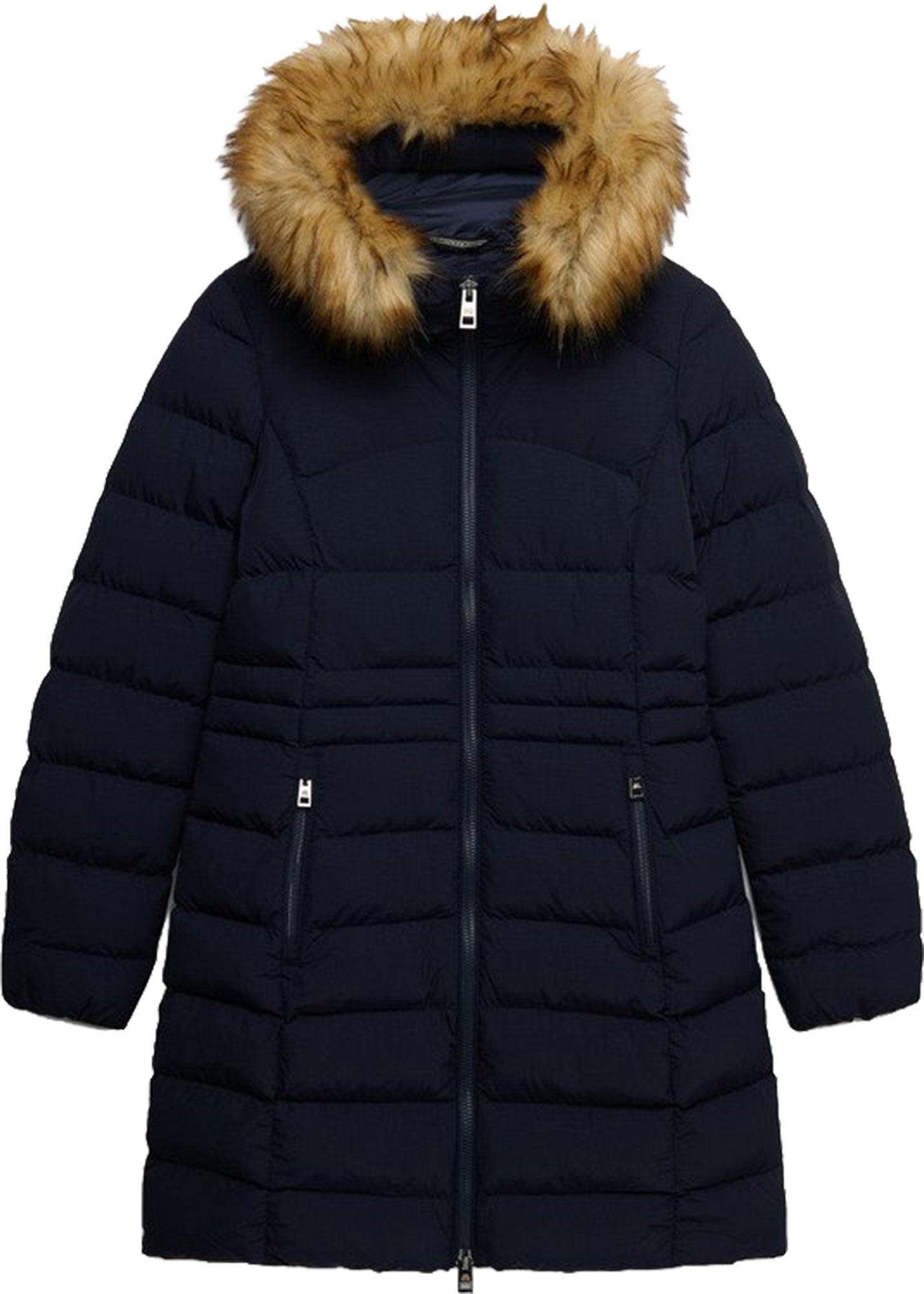 Superdry & Co Fuji Ladies Coat Dark Navy Blue 14 Figure 1