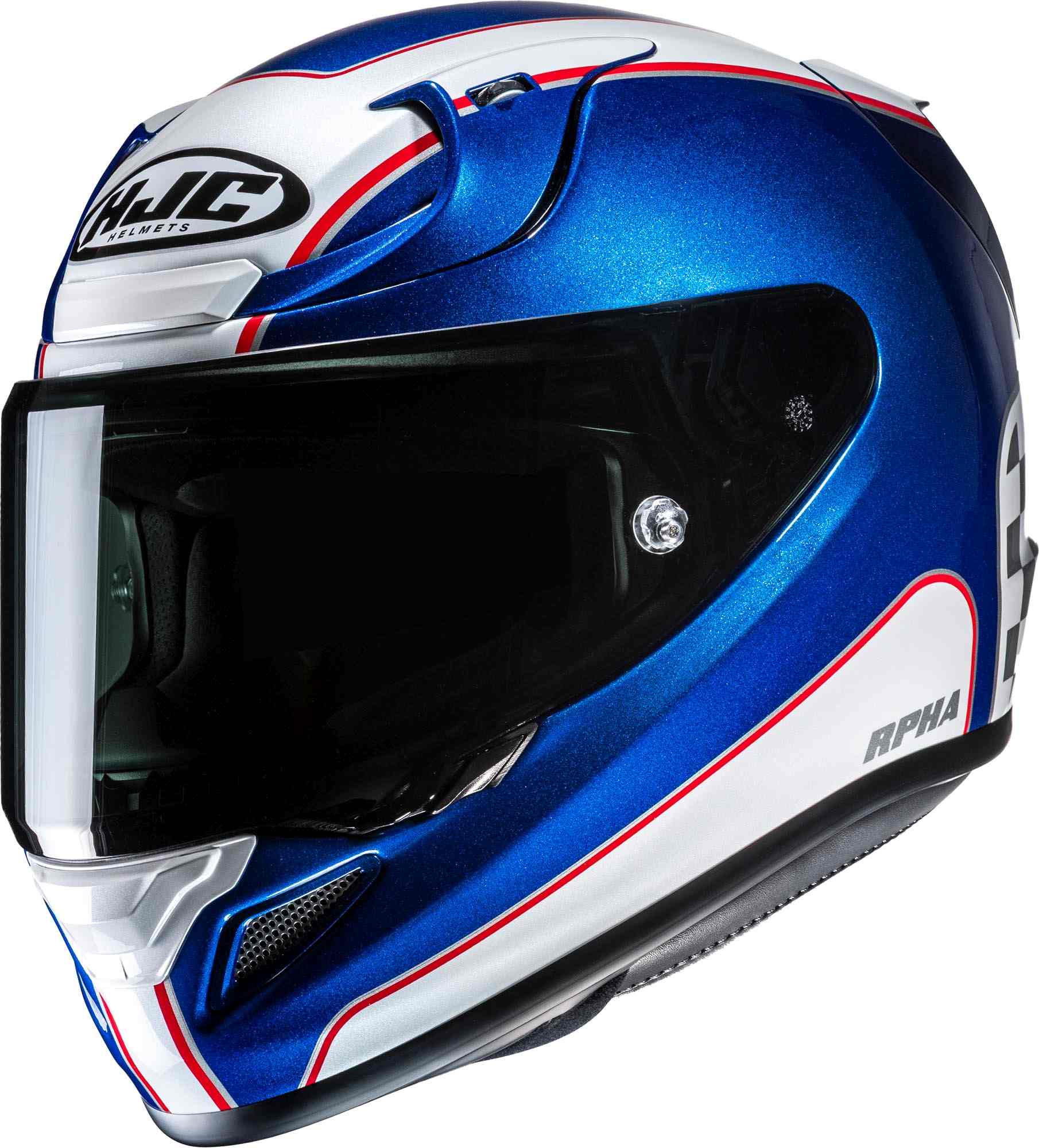 HJC RPHA 12 Respon Casque Blanc/bleu S (55/56) Figure 1