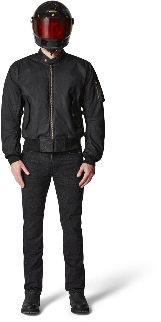 Belstaff Brecon Motorcycle Wax Jacket black M Figure 6