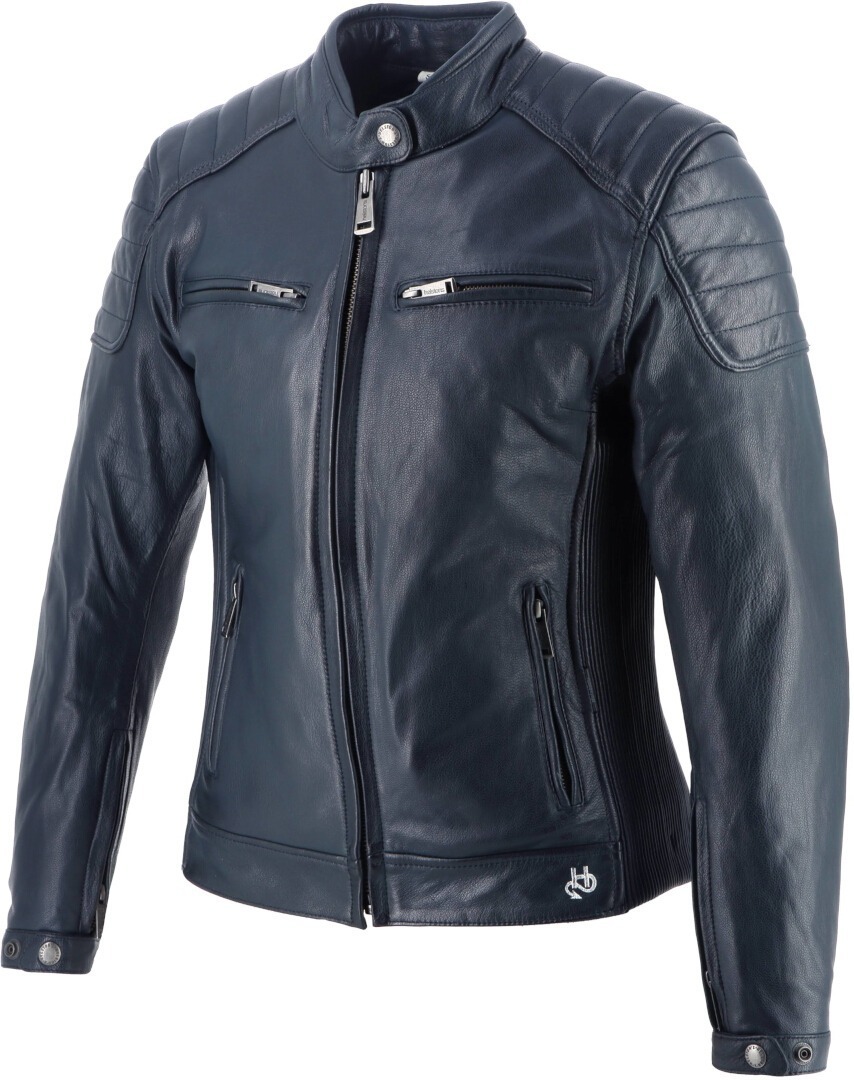 Helstons Jody Jachetă de piele pentru motociclete pentru doamne albastru L Figura 4