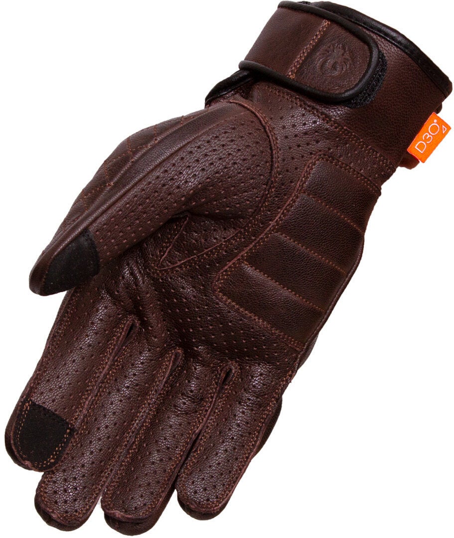 Merlin Clanstone D3O Heritage Motorcycle Gloves brown 2XL Figure 5