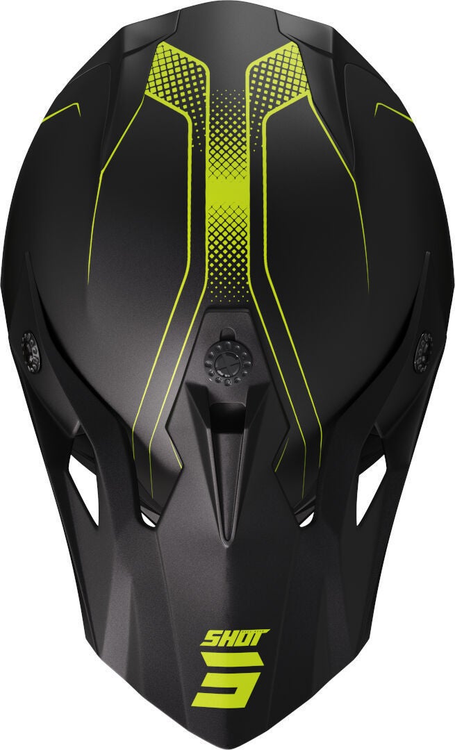 Shot Pulse Edge Motocross Helm schwarz matt/gelb M (57/58) Abbildung 3