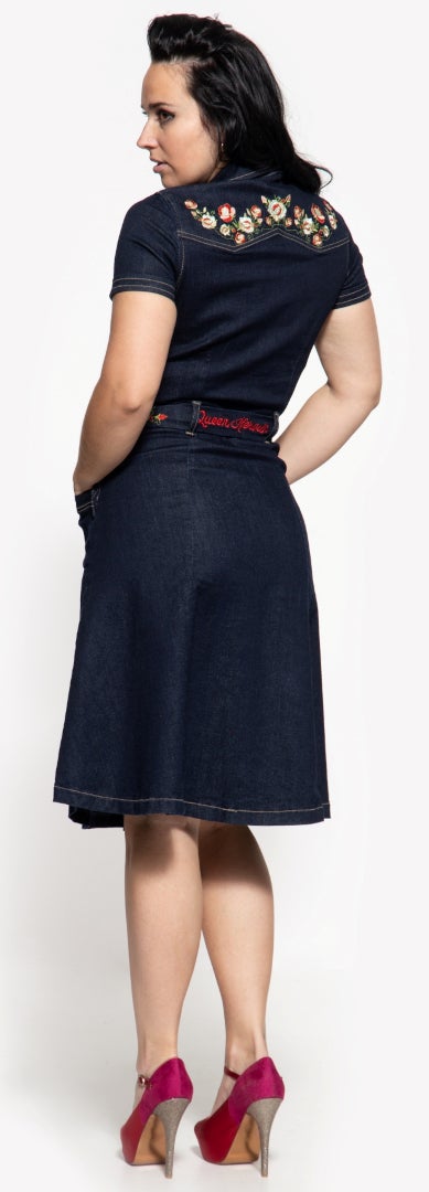 Queen Kerosin Swing Abito jeans da donna XS Figura 4