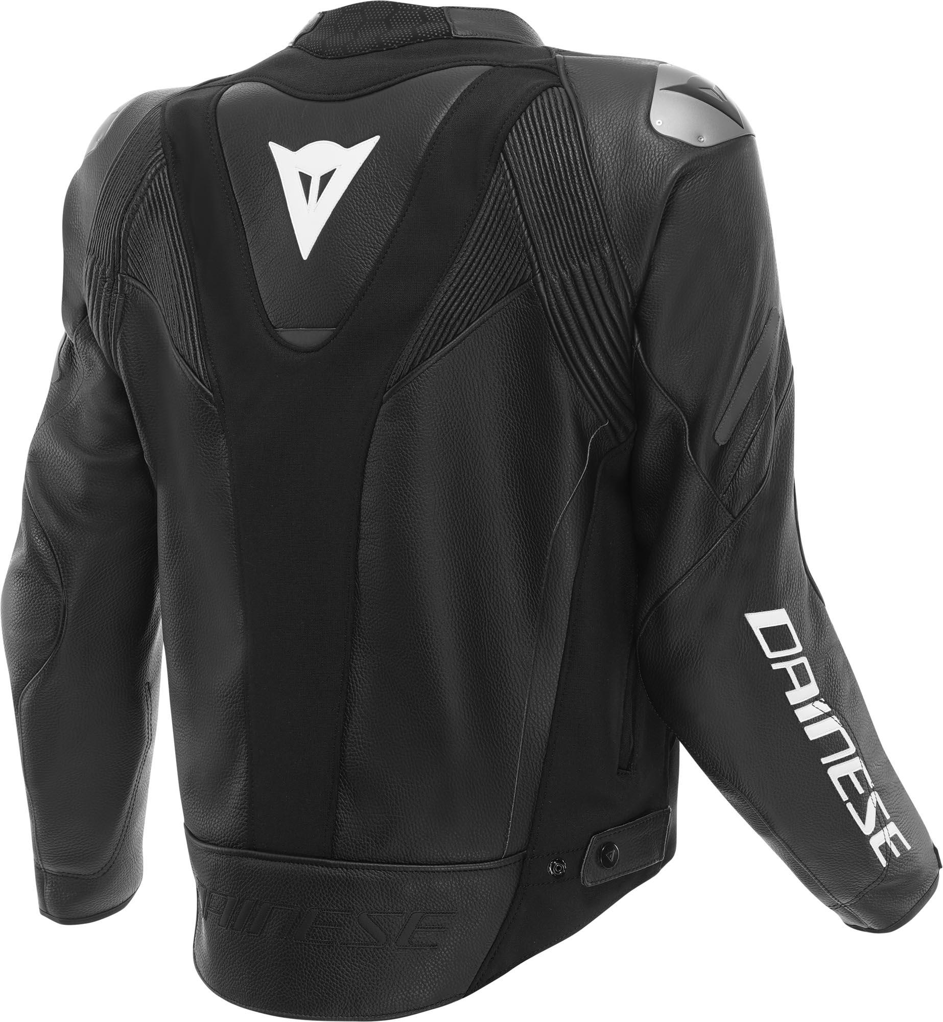 Dainese Avro 6 Veste en cuir moto Noir/Noir/Blanc 56 Figure 2