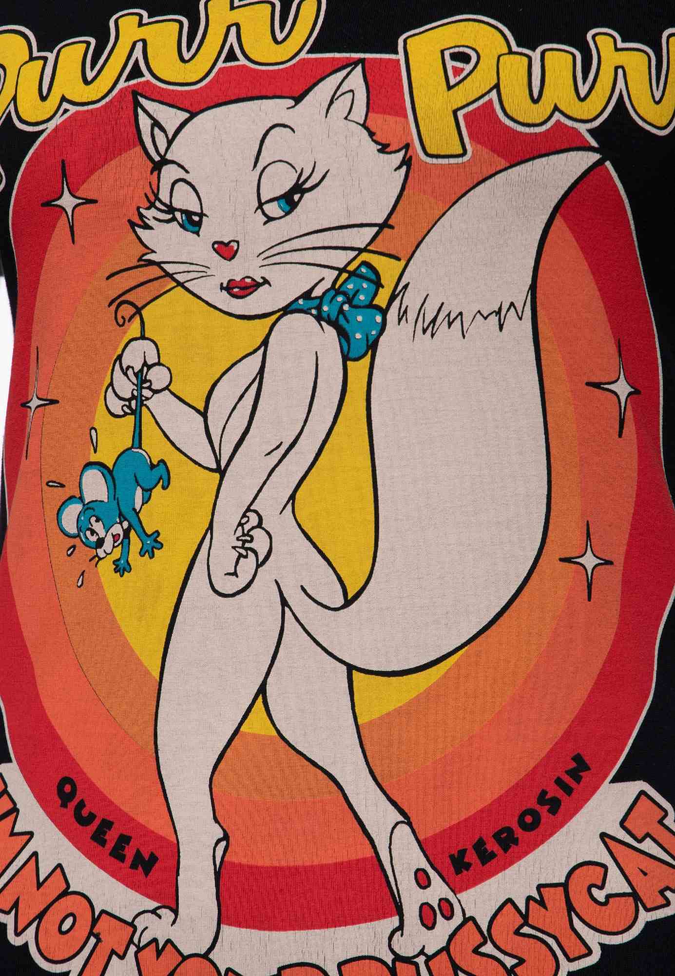 Queen Kerosin I'm Not Your Pussycat Maglietta da donna nero S Figura 4