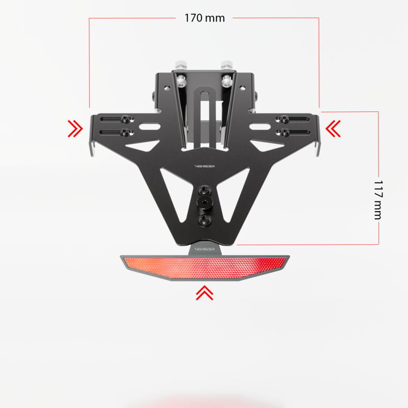 HIGHSIDER Pro Registreringsskyltsinnehavare Akron-RS Honda utan bakljus Figur 3