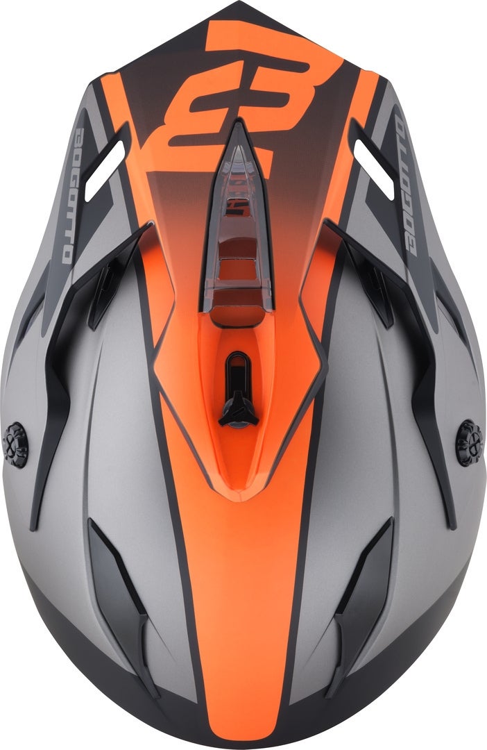 Bogotto H331 BT Tour EVO Bluetooth Enduro hjelm sort mat/grå/orange XL Figur 6