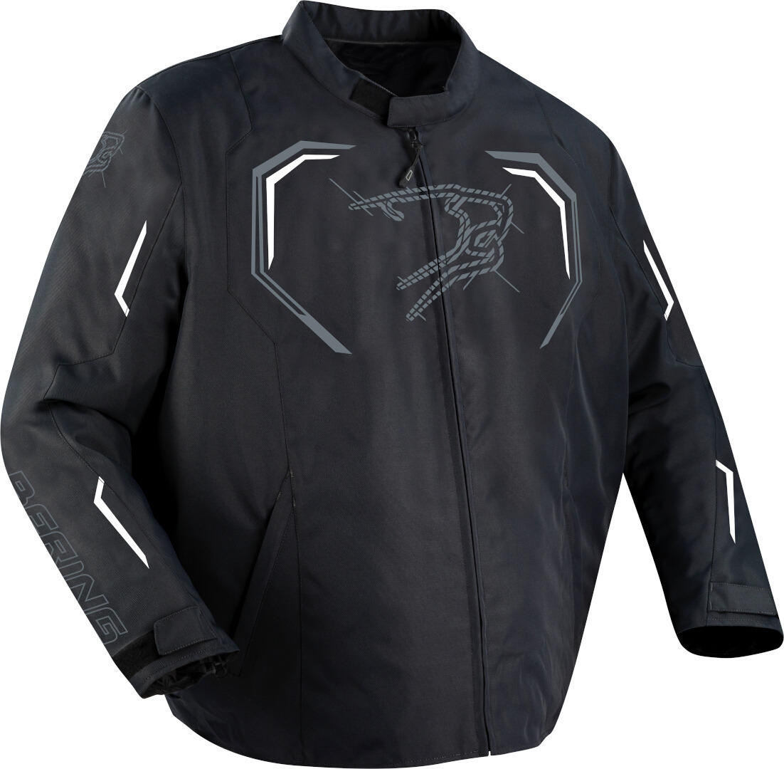 Bering Dundy King Size waterproof Motorcycle Textile Jacket black/white W-5XL Figure 1