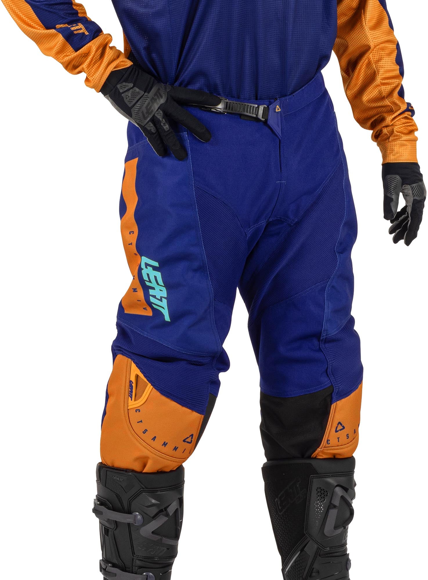 Leatt Moto Ride Kit 3.5 V26 Conjunto de Camisa e Calça de Motocross Juvenil laranja/roxo M Figura 5