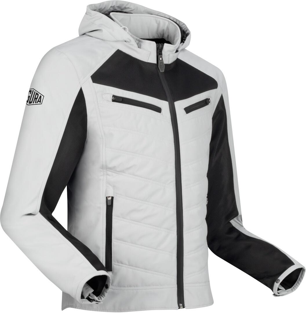 Segura Natcho Vented Softshell Mesh Motorrad Textilacke hellgrau XL Abbildung 1