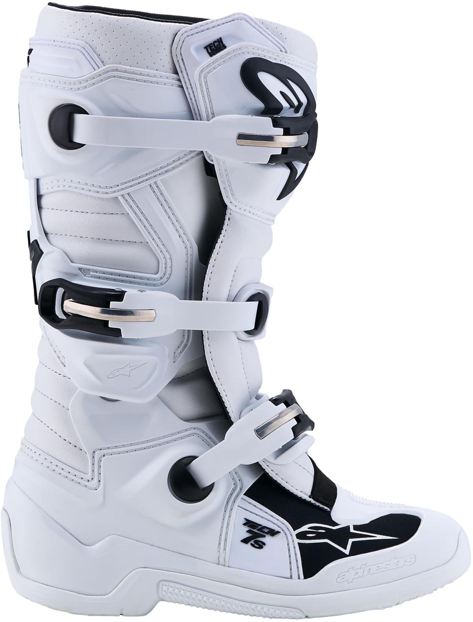 Alpinestars Tech 7S Jeugd Motorcross Laarzen Wit 4 Figuur 5