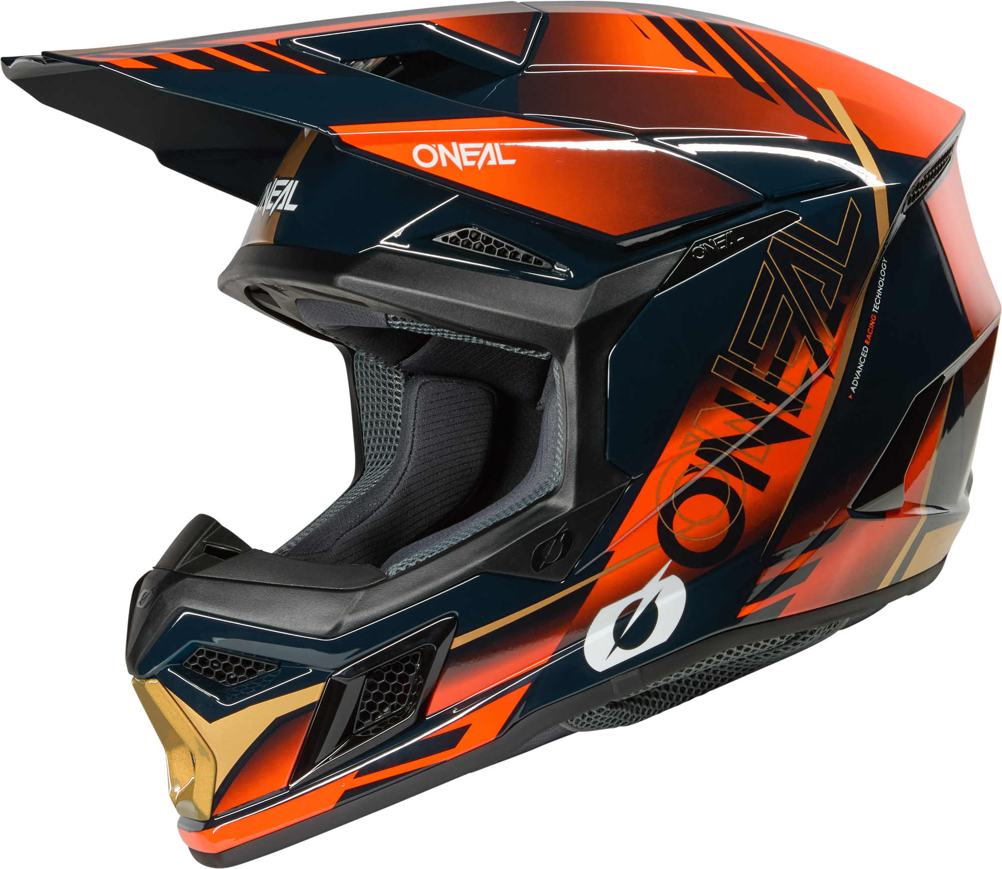 Oneal 3SRS HAZE Motocross Helmet dark blue/red S (55/56) Figure 2