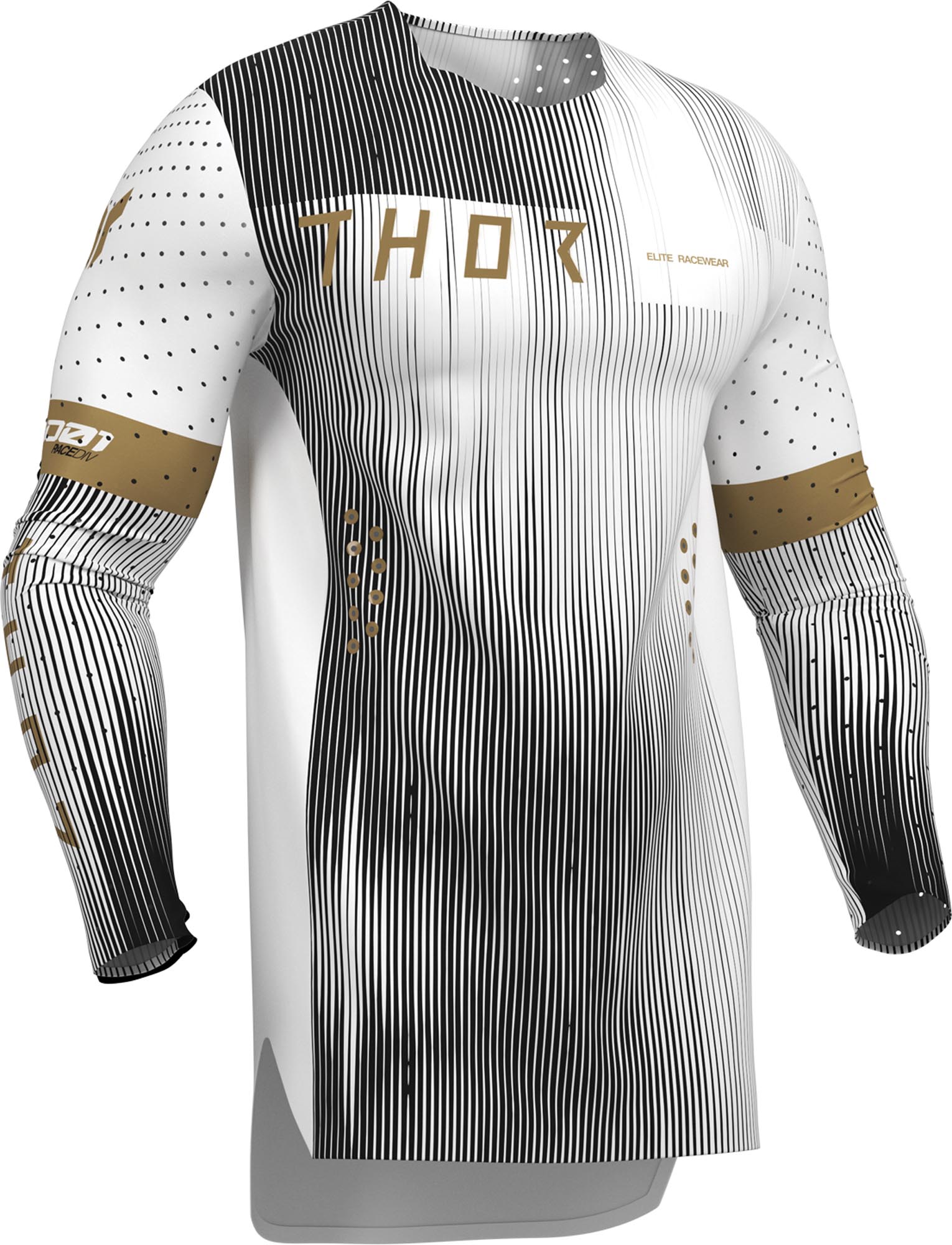 Thor Sportmode Vanish Motocross Jersey weiß/schwarz S Abbildung 4